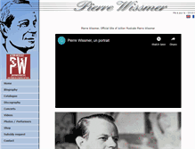 Tablet Screenshot of pierrewissmer.com